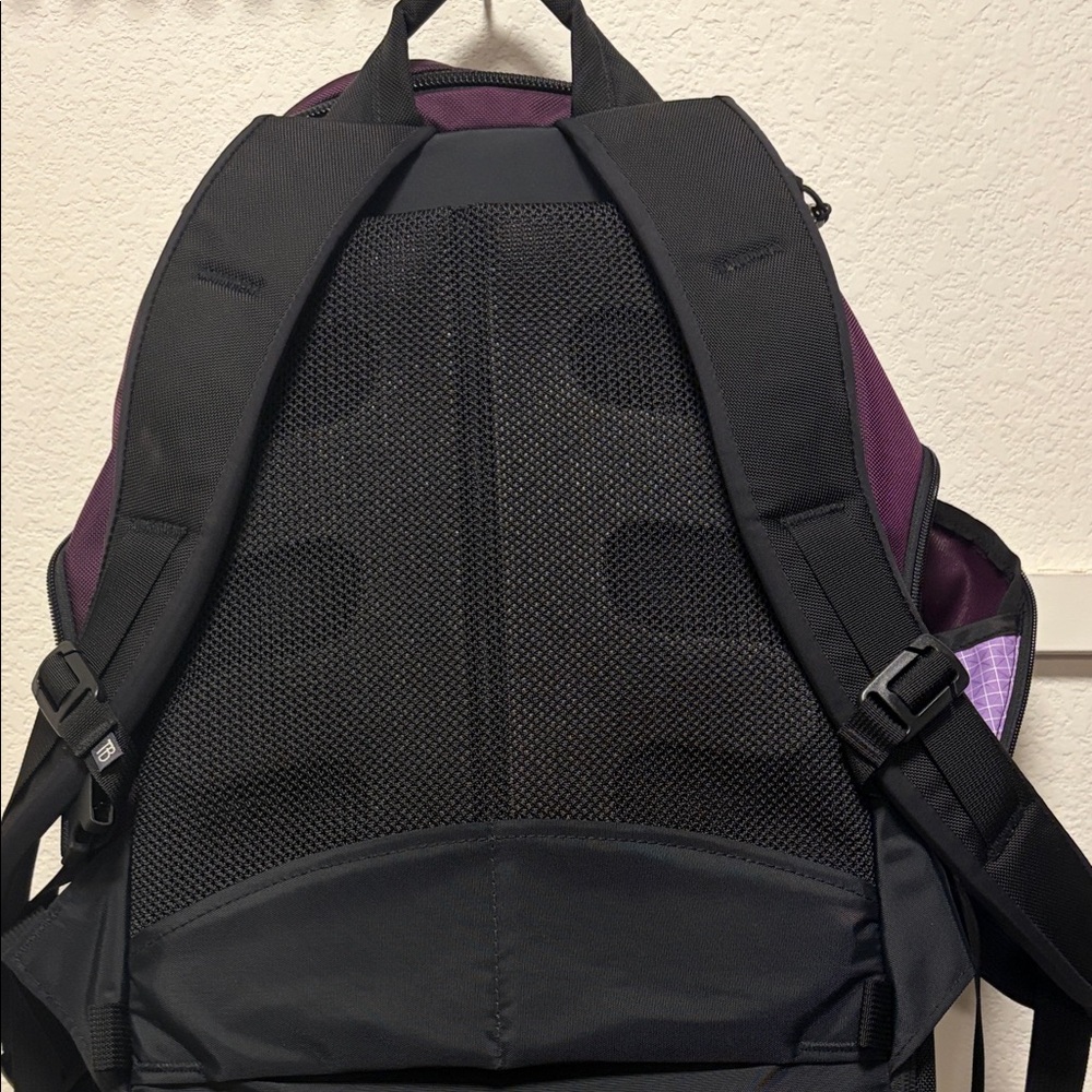 Tom Bihn 2.0 Smart Alec Women's Backpack in Black and Purple - Picture 8 of 10
